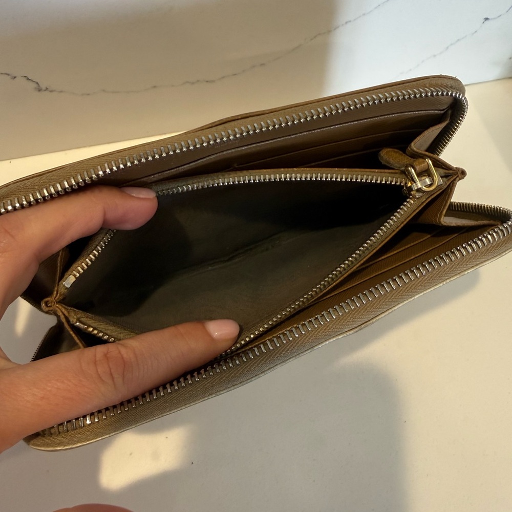 Used Prada Saffiano Leather Zip-Around Long Color Block Wallet - Picture 8 of 16